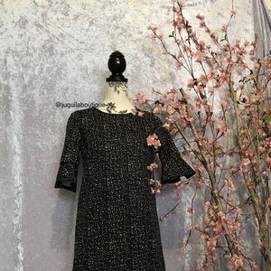 Black & white print dress